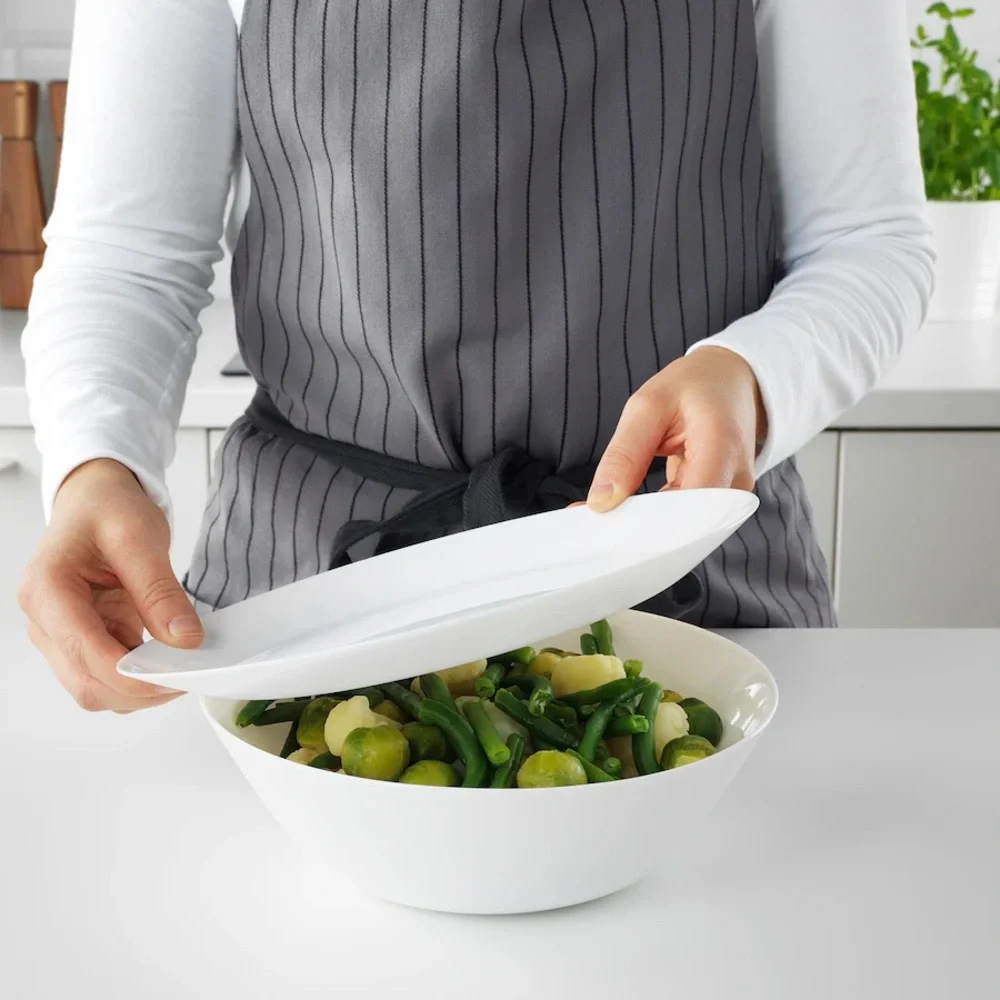 2 OFTAST Serving bowls, white, 9 